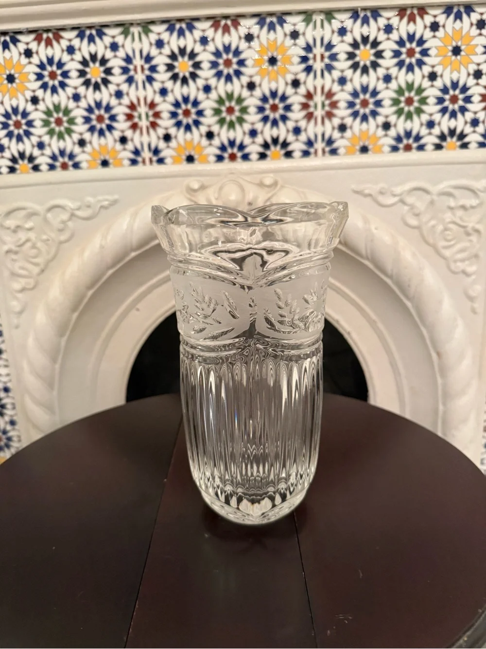 Crystal Clear beautiful fluted